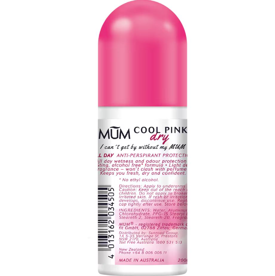 Lăn khử mùi Mum Roll On Dry Cool Pink 50ml
