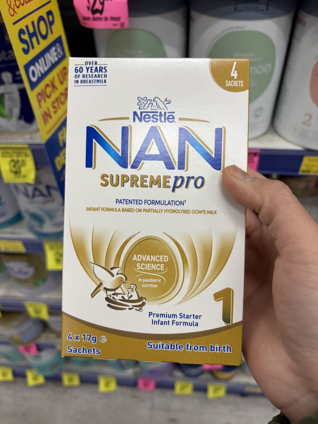 Sữa NAN Supreme Pro số 1 Infant dành cho trẻ từ 0-6 tháng