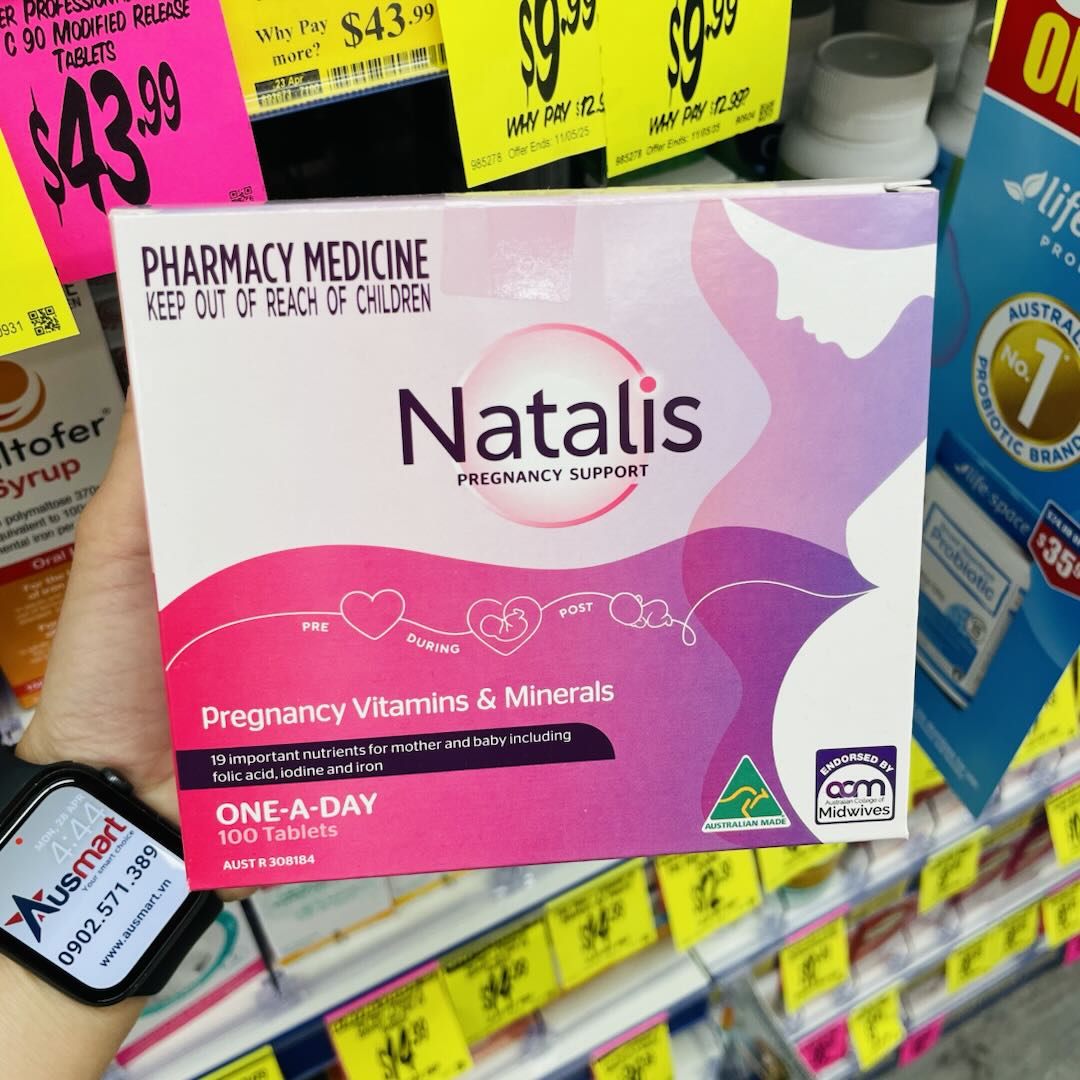 Vitamin tổng hợp cho phụ nữ mang thai và cho con bú Natalis Pregnancy Support