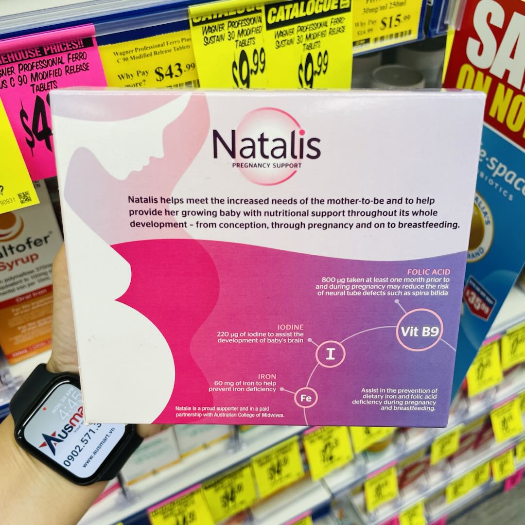 Vitamin tổng hợp cho phụ nữ mang thai và cho con bú Natalis Pregnancy Support