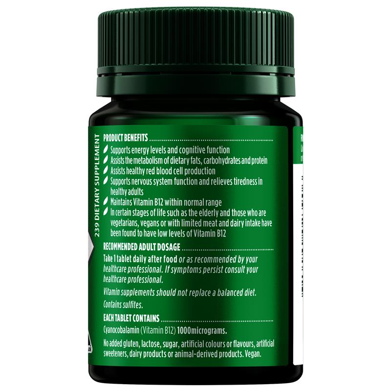 Viên uống bổ sung Vitamin B12 liều cao 1000mcg Nature's Own