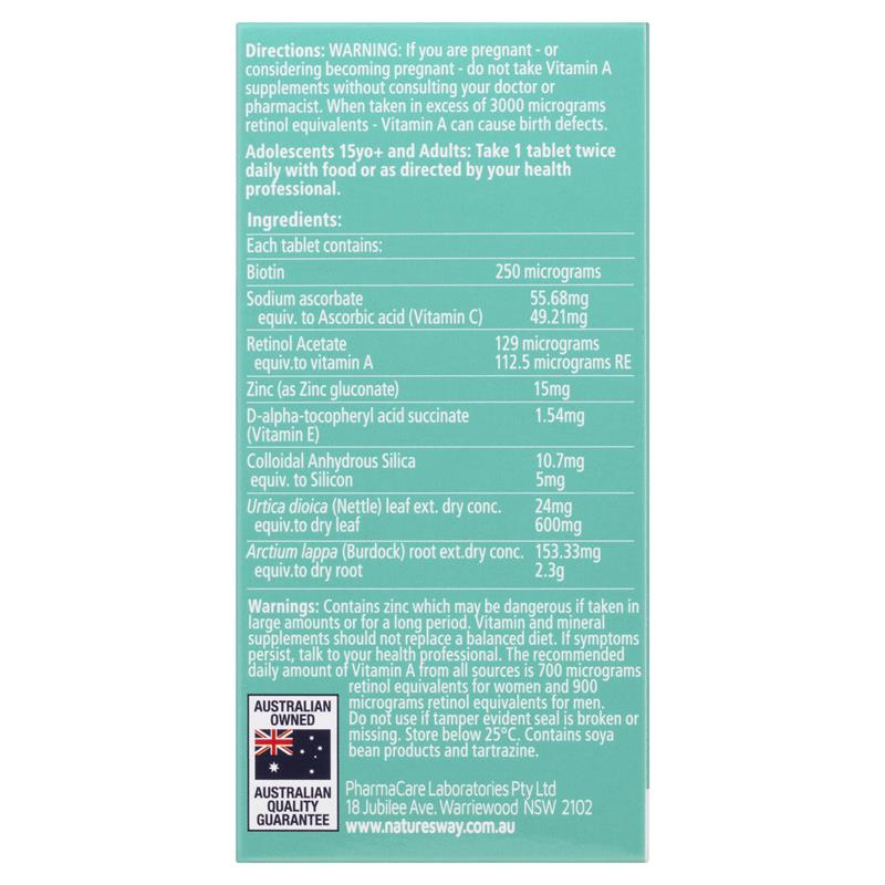 Viên uống hỗ trợ điều trị mụn Nature's Way Activ Solutions Skin Clear 60 viên