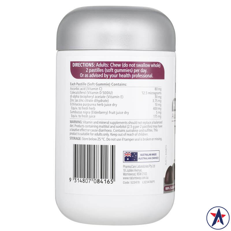 Nature's Way Adult Vita Gummies High Strength Triple Immune 50 viên