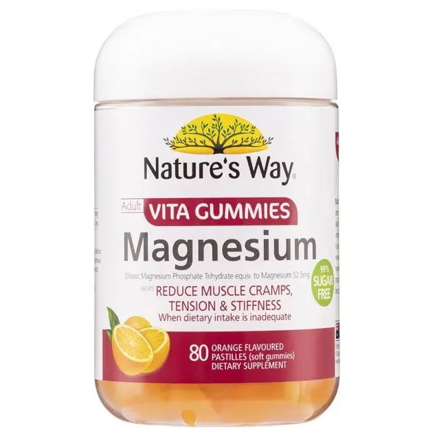 Kẹo dẻo bổ sung Magie Nature's Way Magnesium Vita Gummies 80 viên