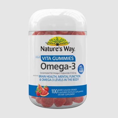 Kẹo dẻo bổ sung Omega 3 Nature's Way Adult Vita Gummies