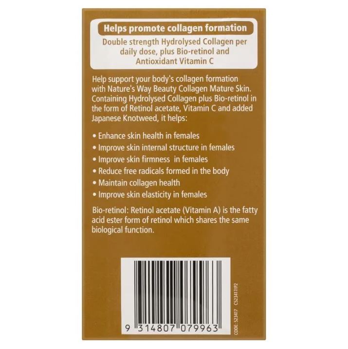 Viên uống Nature's Way Beauty Collagen Mature Skin