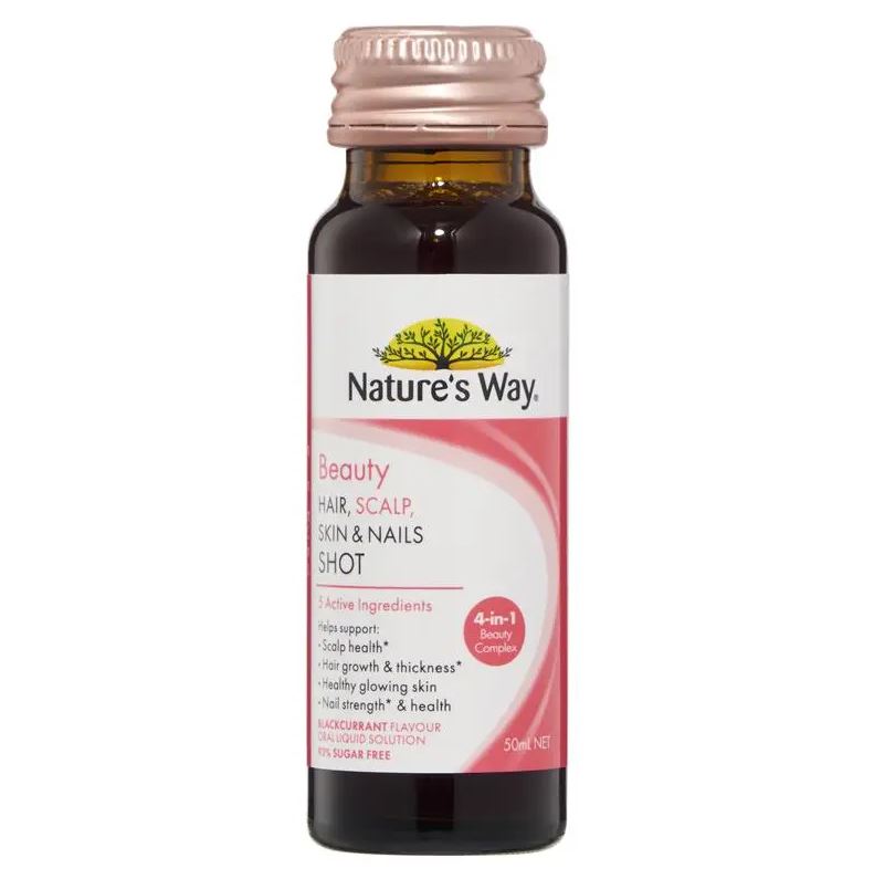 Natures Way Beauty Hair Scalp Skin & Nails Shots đẹp tóc, da & móng