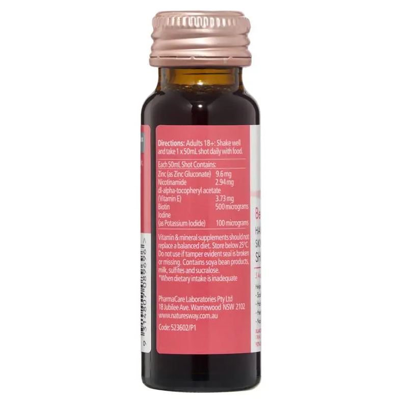 Natures Way Beauty Hair Scalp Skin & Nails Shots đẹp tóc, da & móng