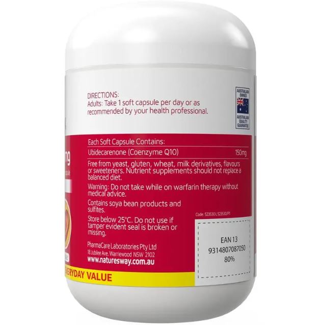 Viên bổ tim mạch Nature's Way CoQ10 150mg 200 viên