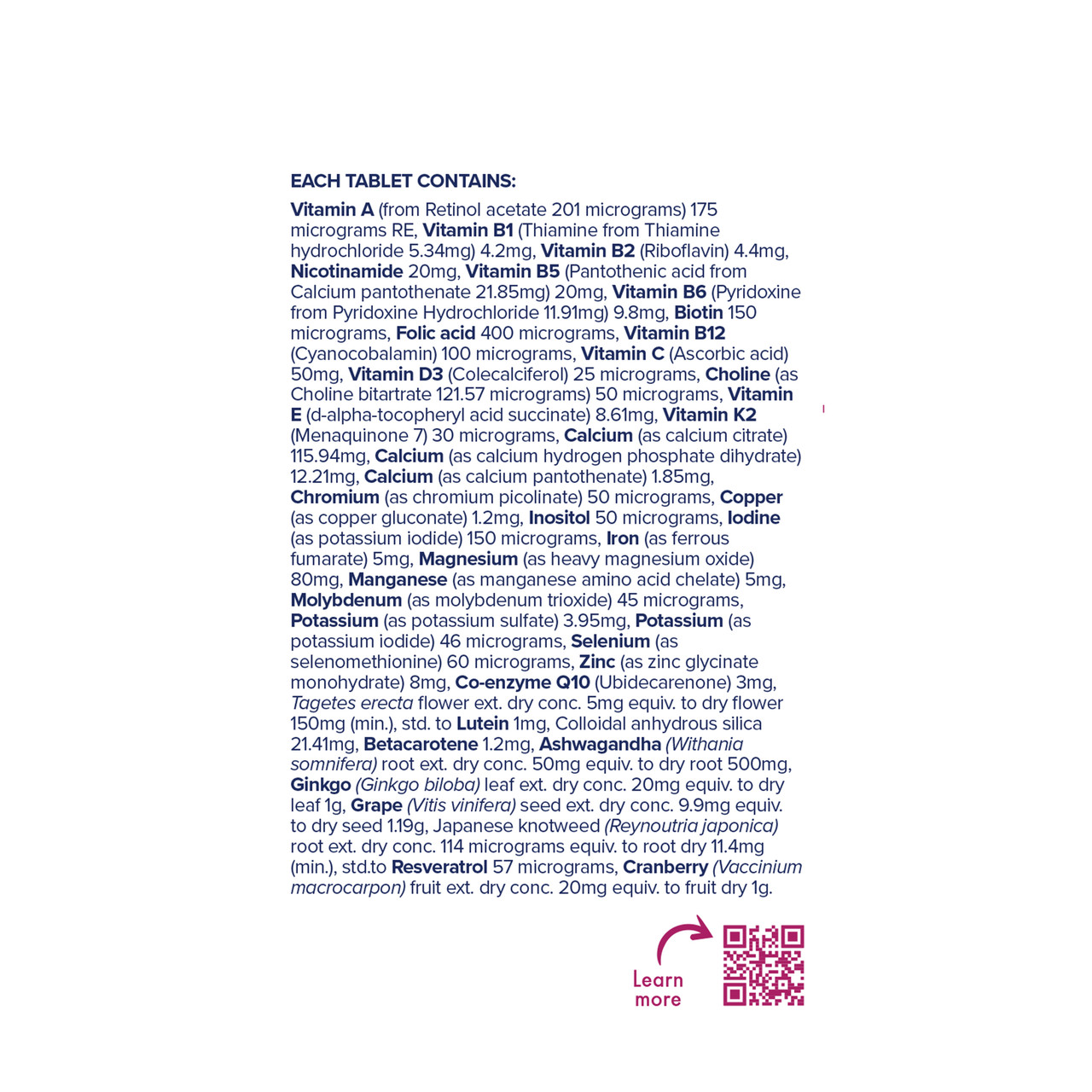 Vitamin tổng hợp cho phụ nữ trên 45 tuổi Nature's Way LifeSpan Women's 45+ Healthy Ageing Multivitamin