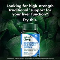 Viên uống bổ gan Nature's Own High Strength Milk Thistle 35000mg