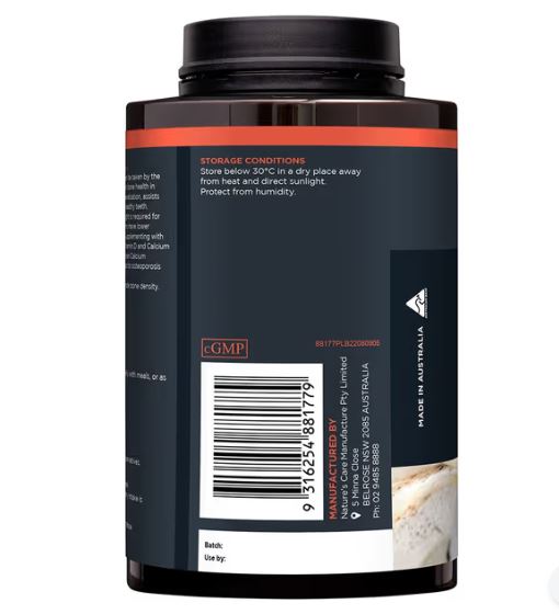 Viên nhai can xi Nature's Care Super Calcium + Vit D Chewable 240 viên