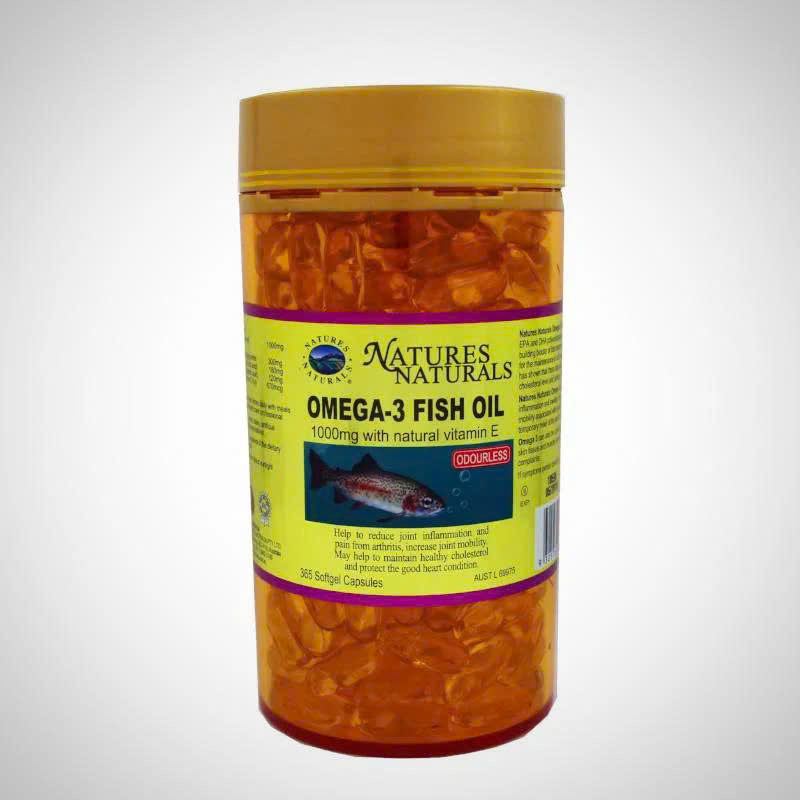 Dầu cá Natures Naturals Omega-3 Fish Oil 1000mg + Vitamin E