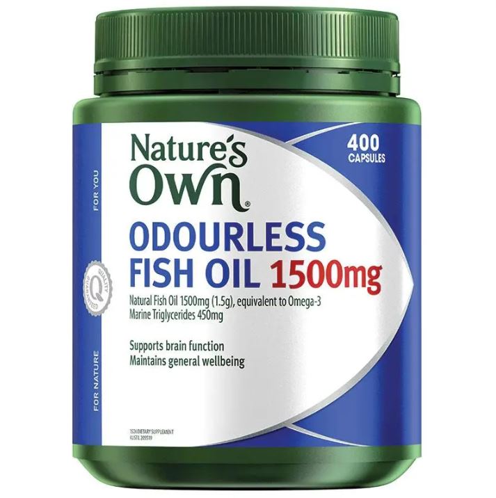 Dầu cá không mùi Nature's Own Odourless Fish Oil 1500mg