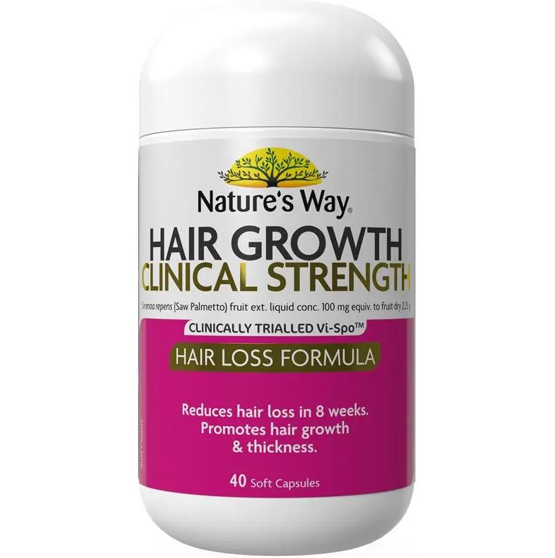 Viên uống kích thích mọc tóc Natures Way Hair Growth Clinical Strength
