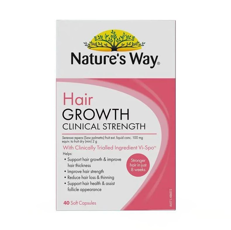 Viên uống kích thích mọc tóc Natures Way Hair Growth Clinical Strength