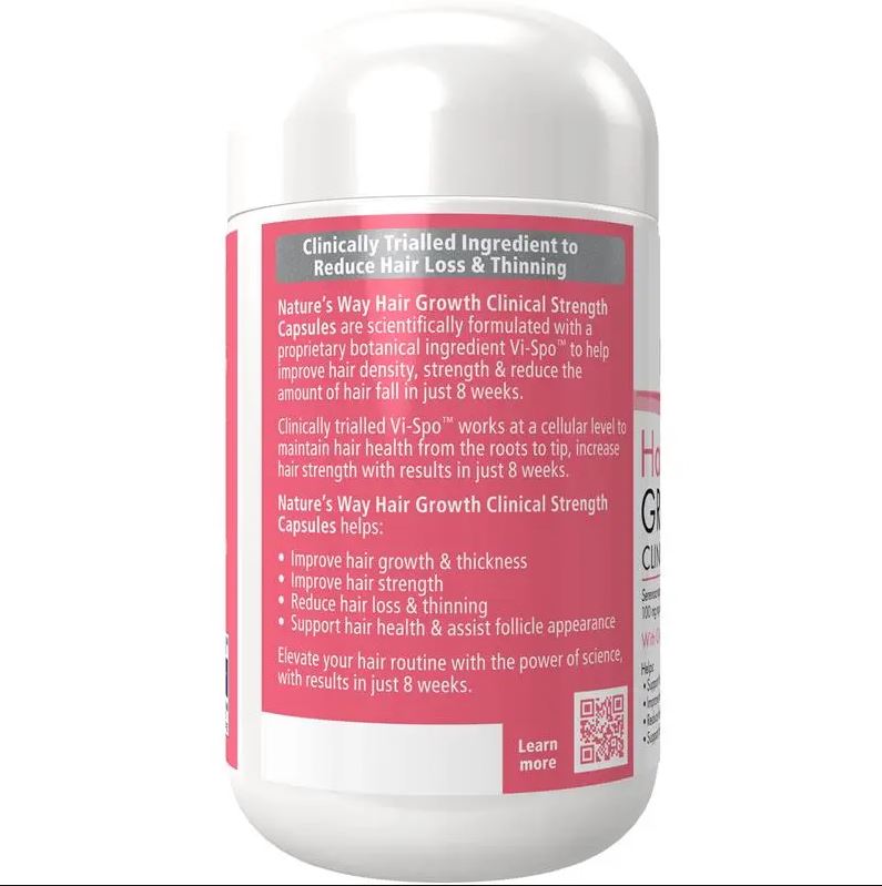 Viên uống mọc tóc Natures Way Hair Growth Clinical Strength 40 viên