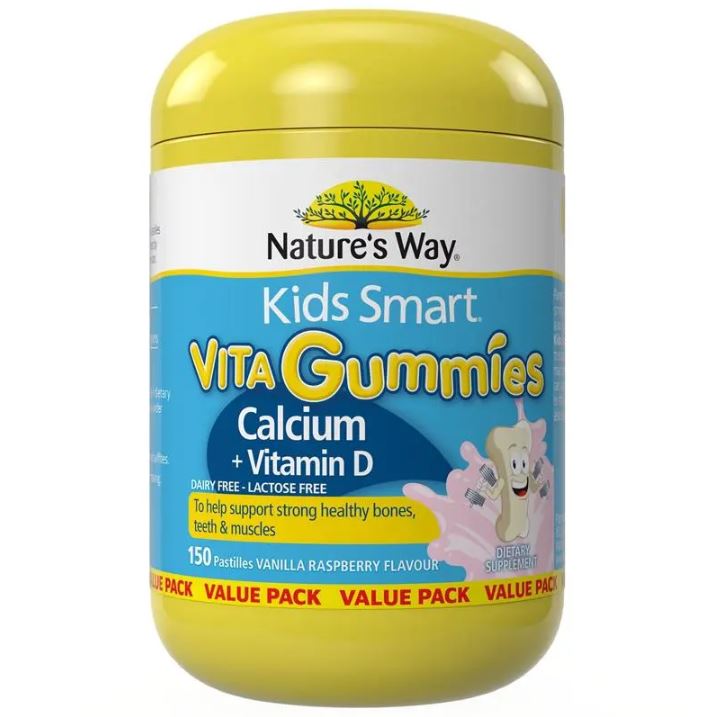 Kẹo Nature's Way Calcium + Vitamin D Kids Smart Vita Gummies