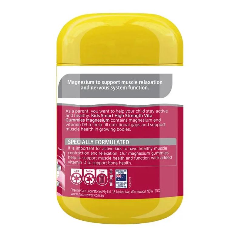 Kẹo dẻo Magie Nature's Way Kids Smart Vita Gummies High Strength Magnesium