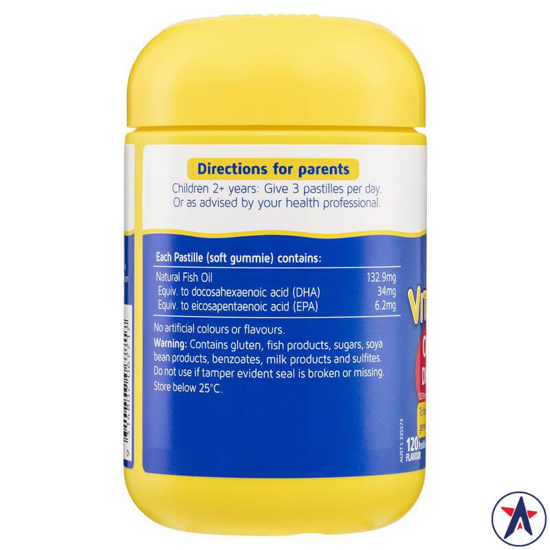 Nature's Way Omega3 DHA Fish Oil Kids Smart Vita Gummies