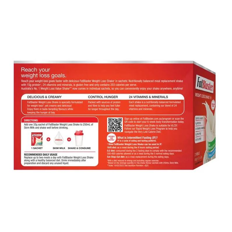 FatBlaster Vanilla của Úc Naturopathica hỗ trợ giảm cân