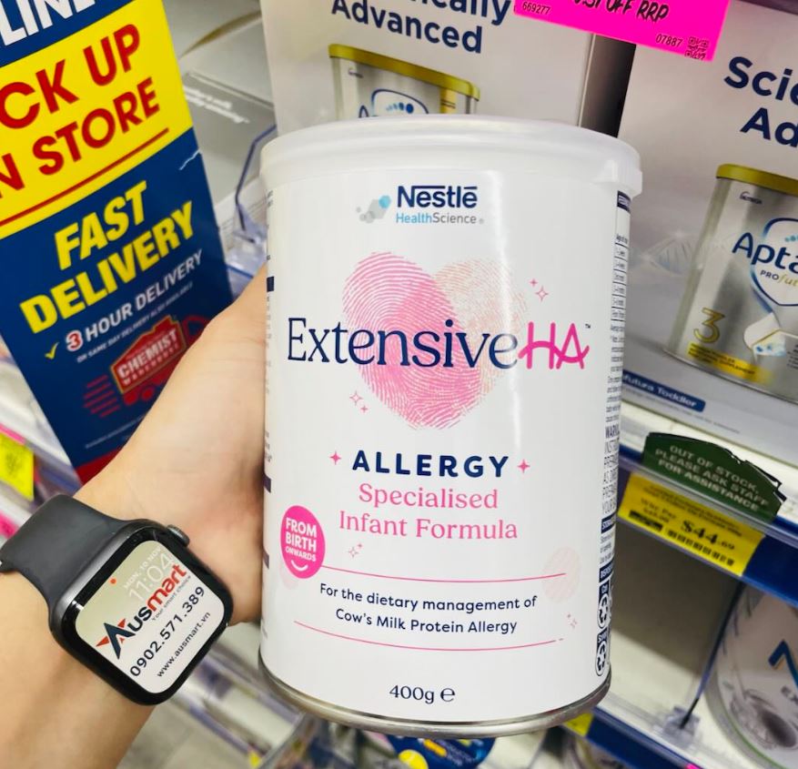 Sữa bột Nestle Extensive HA Allergy Infant Formula From Birth cho bé dị ...