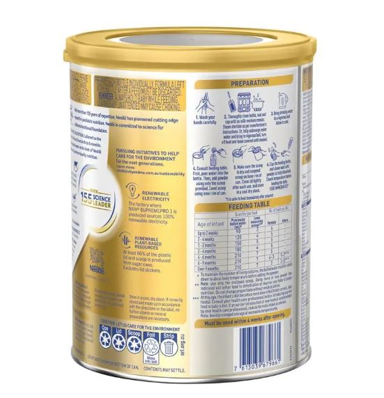Sữa NAN Supreme Pro số 1 Infant dành cho trẻ từ 0-6 tháng