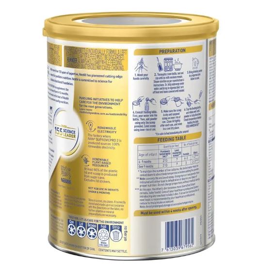 Sữa NAN Supreme Pro Úc số 2 Follow On 800g cho trẻ từ 6-12 tháng