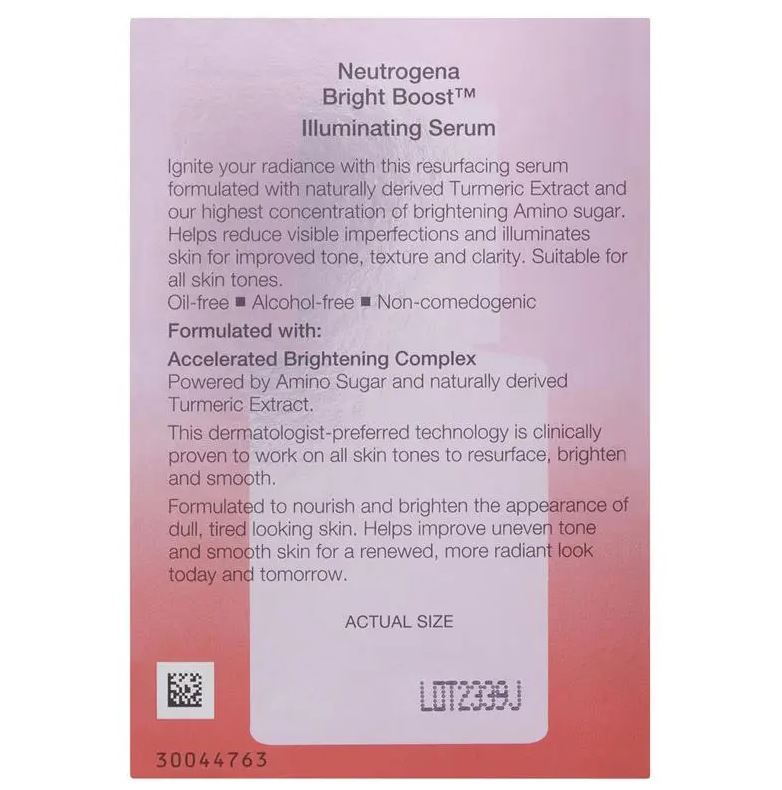 Tinh chất làm sáng da Neutrogena Bright Boost Illuminating Serum