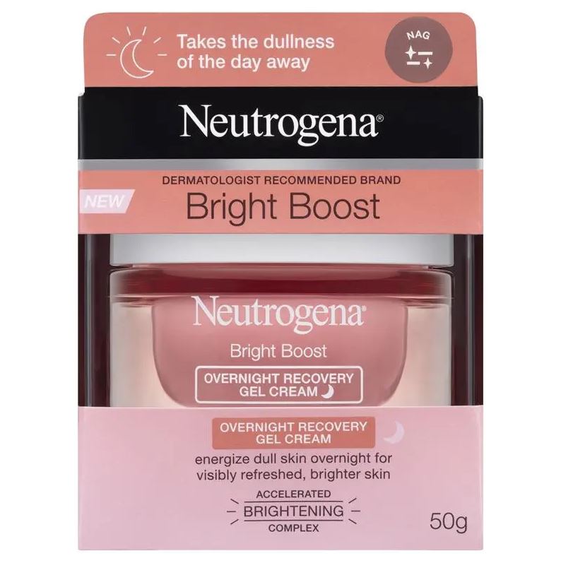 Kem dưỡng sáng da phục hồi ban đêm Neutrogena Bright Boost Overnight Recovery Gel 50g