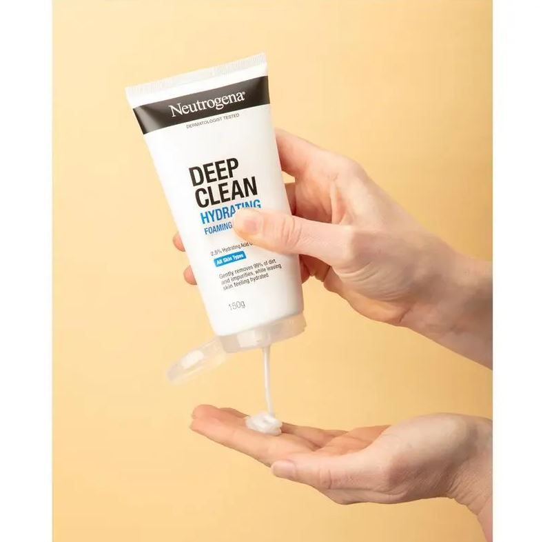 Sữa rửa mặt tạo bọt Neutrogena Deep Clean Hydrating Foaming Cleanser 150g