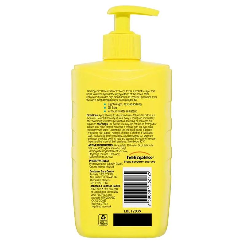 Kem chống nắng đi biển Neutrogena Beach Defence Sun + Water