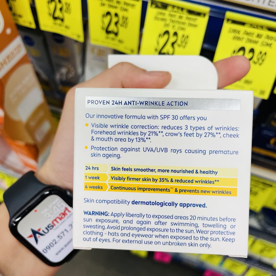 Kem dưỡng da NIVEA Q10 Anti-Wrinkle Firming SPF30 chống nhăn ban ngày