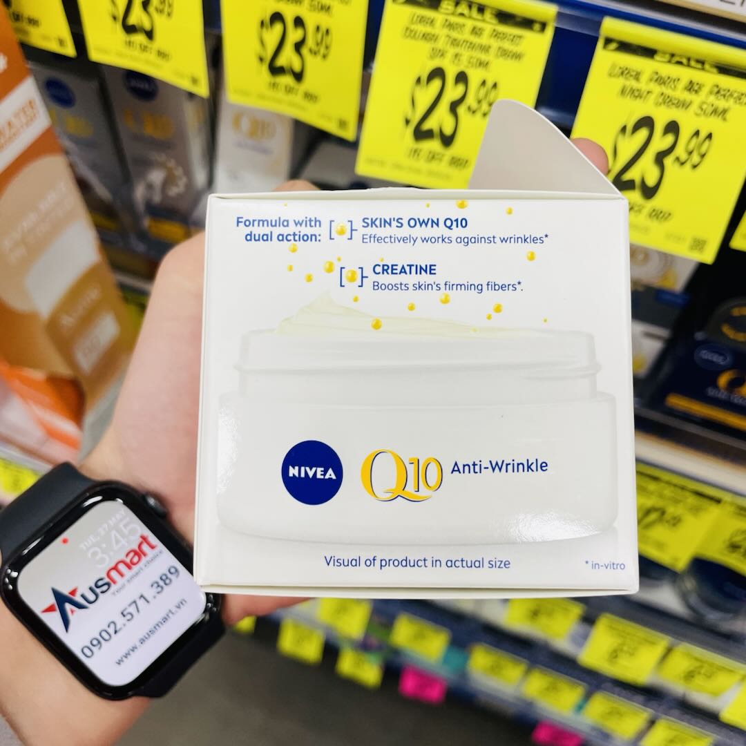Kem dưỡng da NIVEA Q10 Anti-Wrinkle Firming SPF30 chống nhăn ban ngày