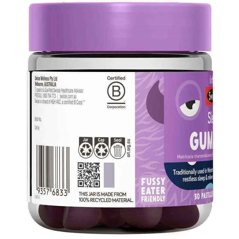 Kẹo dẻo hỗ trợ giấc ngủ Little Swisse Sleep dành cho bé