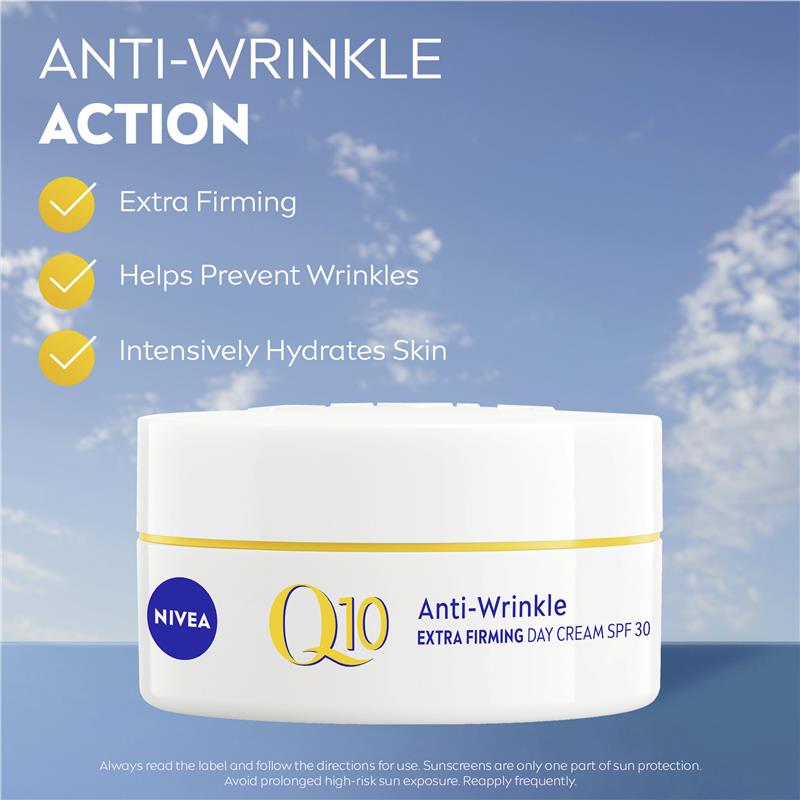 Kem dưỡng da NIVEA Q10 Anti-Wrinkle Firming SPF30 chống nhăn ban ngày