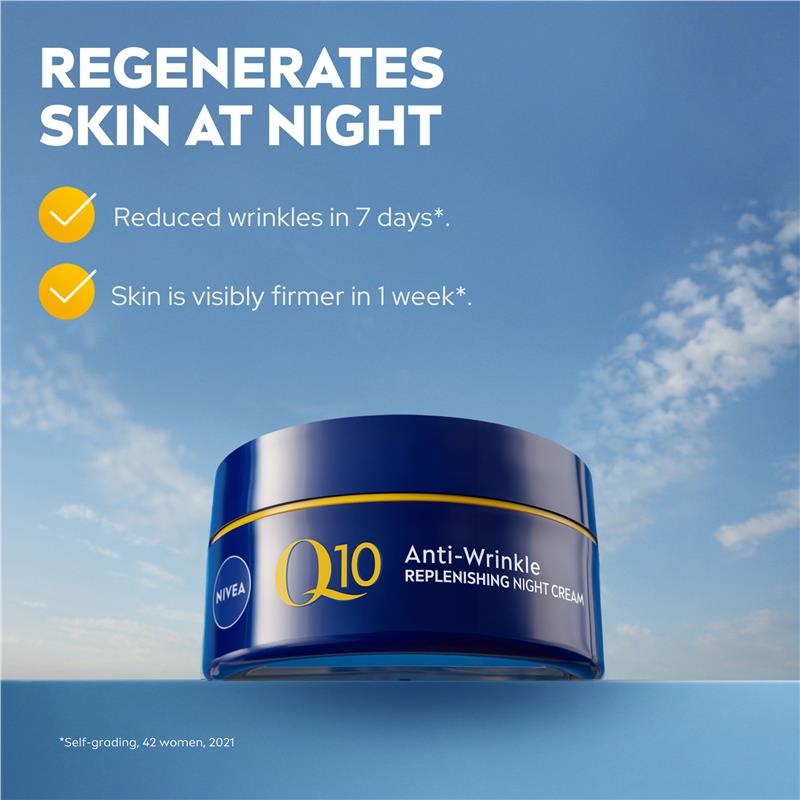Kem dưỡng da NIVEA Q10 Anti-Wrinkle Night Cream chống nhăn