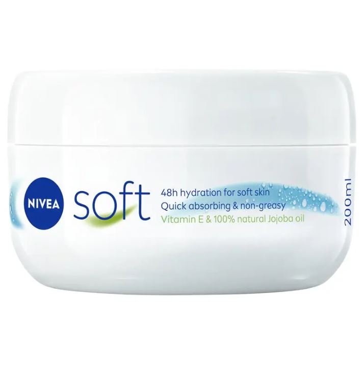 Kem dưỡng ẩm Nivea Soft Moisturising Cream Face Body & Hand