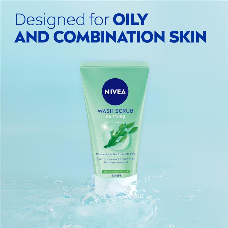 Sữa rửa mặt NIVEA Daily Essentials Purifying Face Wash & Scrub