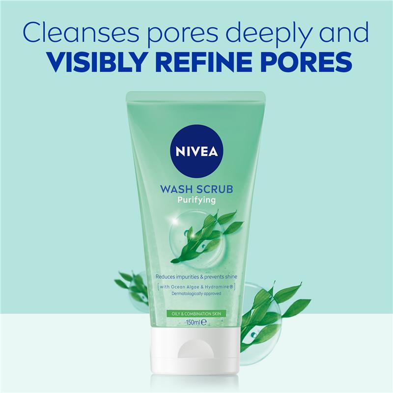 Sữa rửa mặt NIVEA Daily Essentials Purifying Face Wash & Scrub