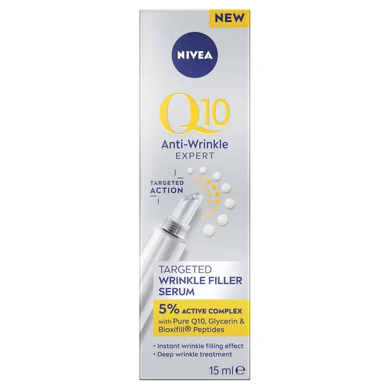Tinh chất xóa nhăn NIVEA Q10 Anti-Wrinkle Expert Targeted Wrinkle Filler Serum 15ml