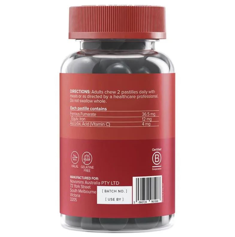 Kẹo dẻo bổ sung sắt Novomins Iron Gummies 60 viên