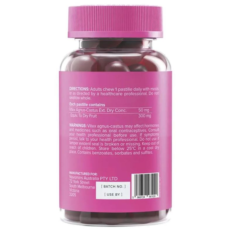 Kẹo dẻo hỗ trợ giảm triệu chứng tiền kinh nguyệt Novomins PMS Gummies