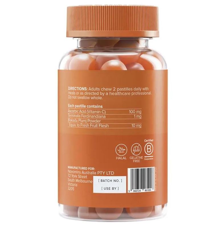 Kẹo dẻo bổ sung Vitamin C Novomins Vitamin C 60 viên