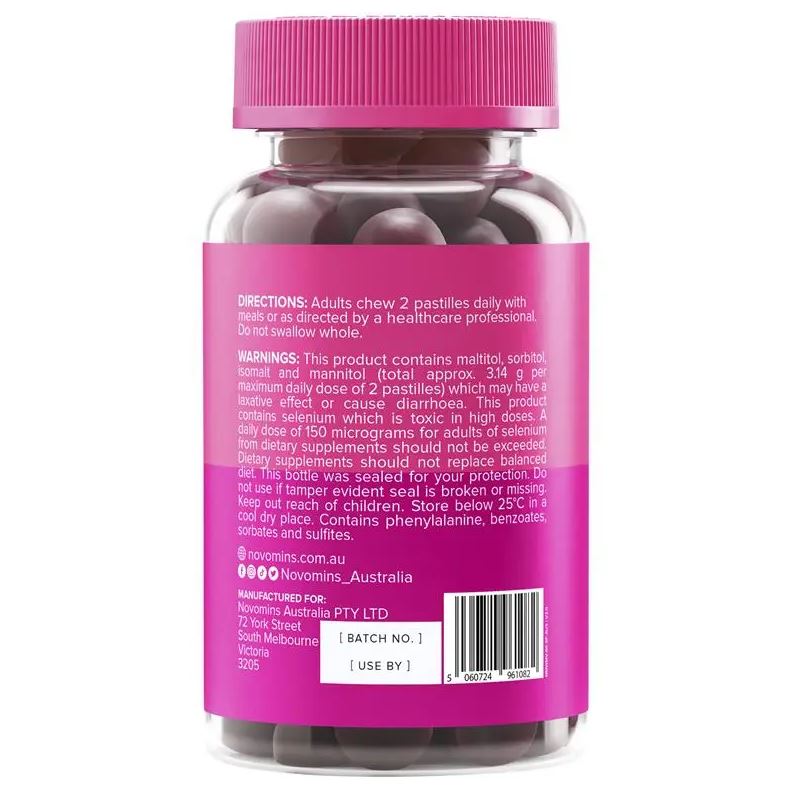 Kẹo vitamin tổng hợp cho nữ Novomins Women's Multivitamin Gummies 60 viên