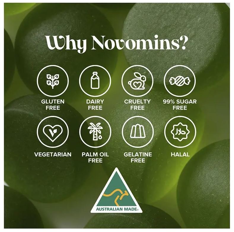 Kẹo dẻo bổ sung kẽm Novomins Zinc Gummies 60 viên