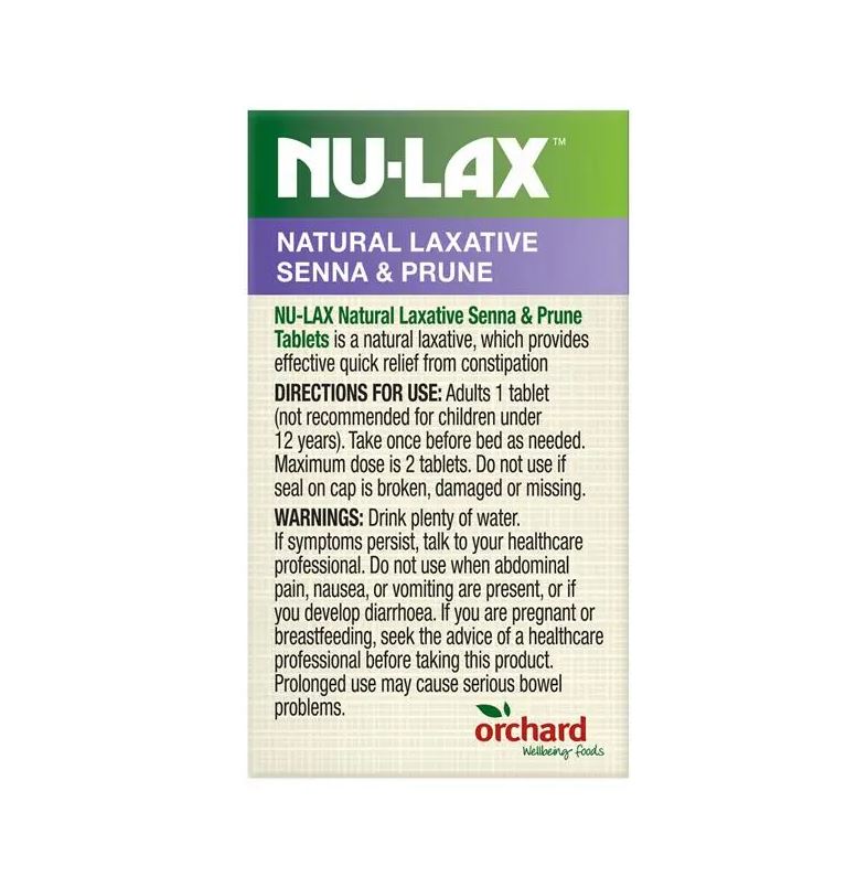 Viên uống nhuận tràng Nulax Natural Laxative with Senna and Prunes