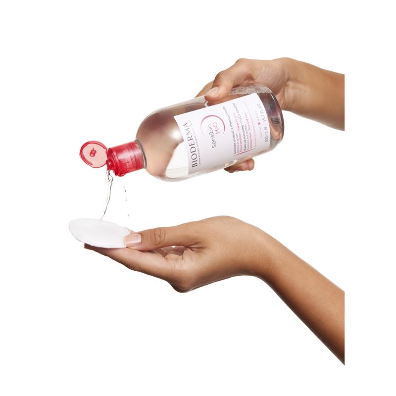 Nước tẩy trang cho da nhạy cảm Bioderma hồng Sensibio H2O 500ml | Hàng xách tay Úc chính hãng