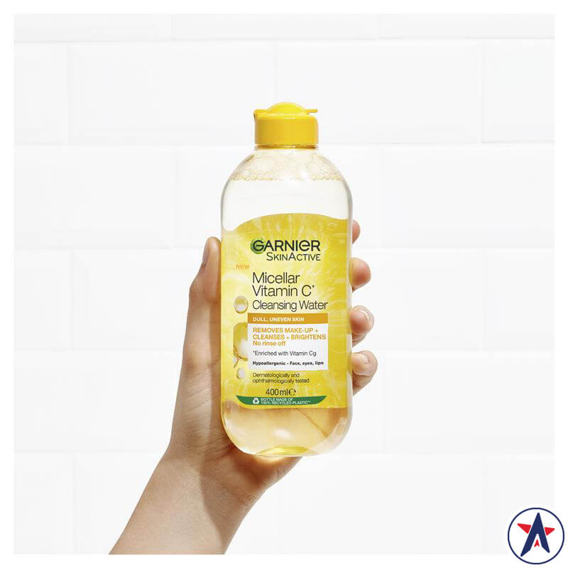 Nước tẩy trang Garnier vàng Micellar Cleansing & Vitamin C 400ml | Sản phẩm chính hãng Úc