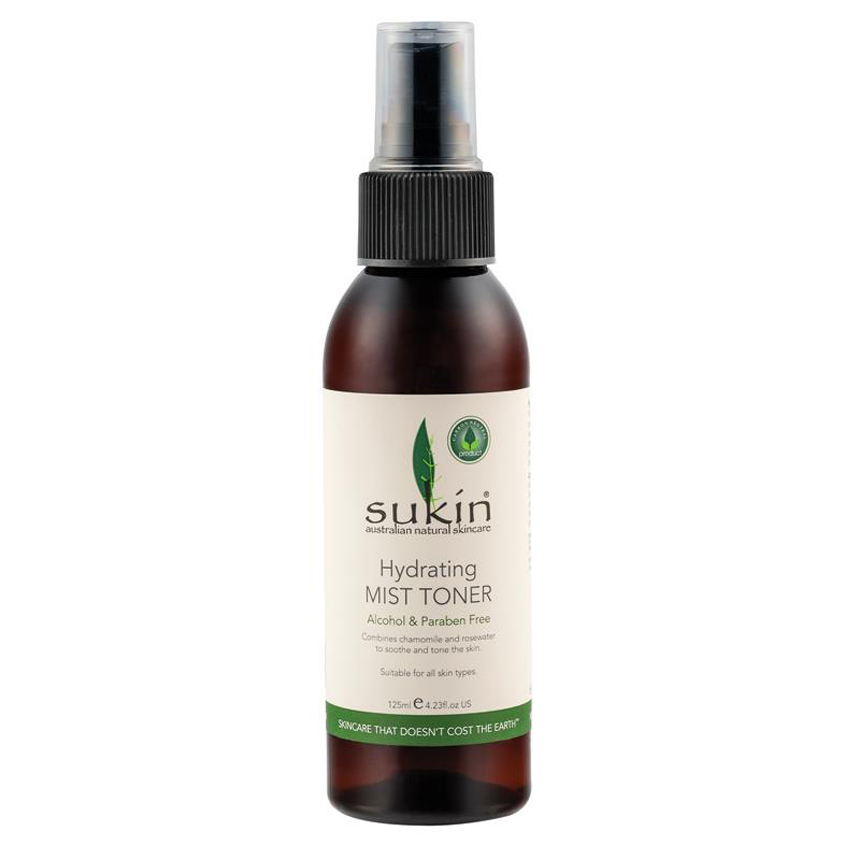 Nước hoa hồng xịt khoáng Sukin Hydrating Mist Toner Spray
